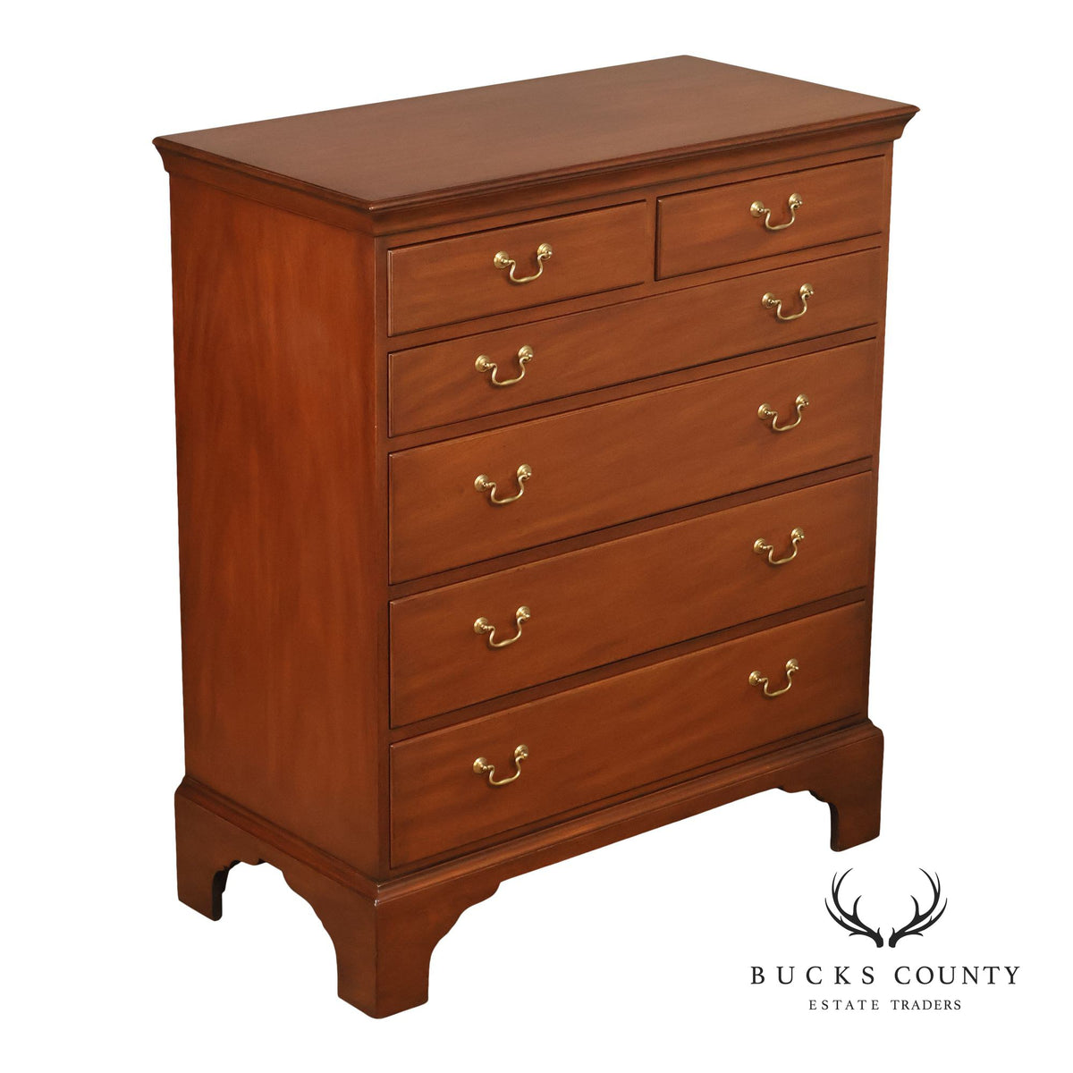Kittinger Williamsburg Adaptation Georgian Style Mahogany Chest Of Drawers