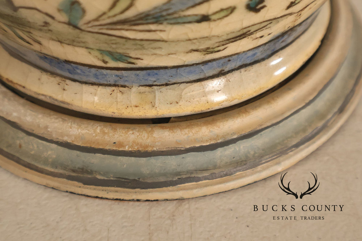 Qajar-period Persian vase was converted into a table lamp