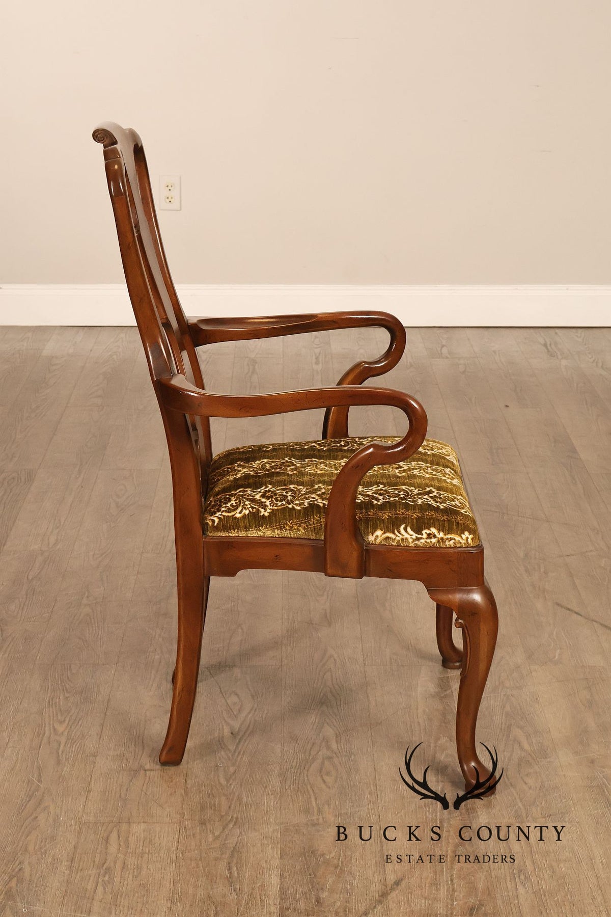 Henredon '18th Century Portfolio' Set Of Six Walnut Dining Chairs