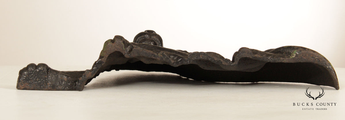 Antique Cast Iron Crouching Lion Doorstop