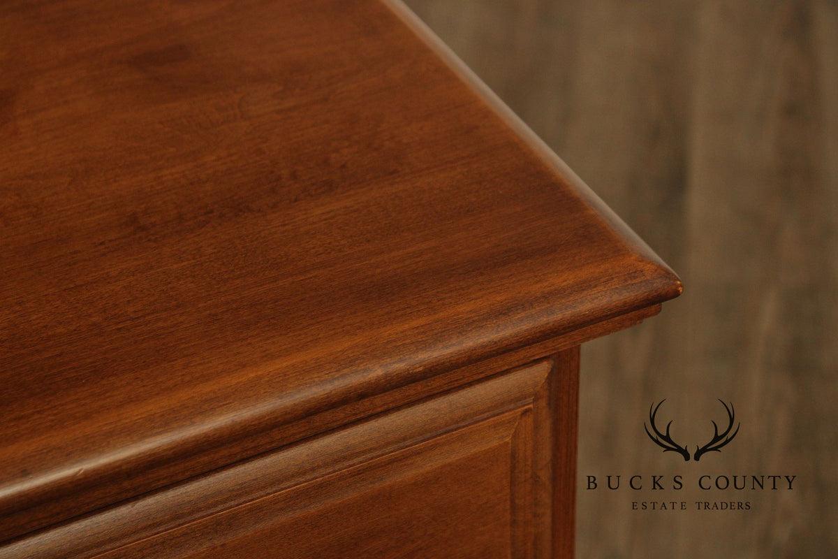 Solid Maple Colonial Revival Style Vintage Sideboard Buffet