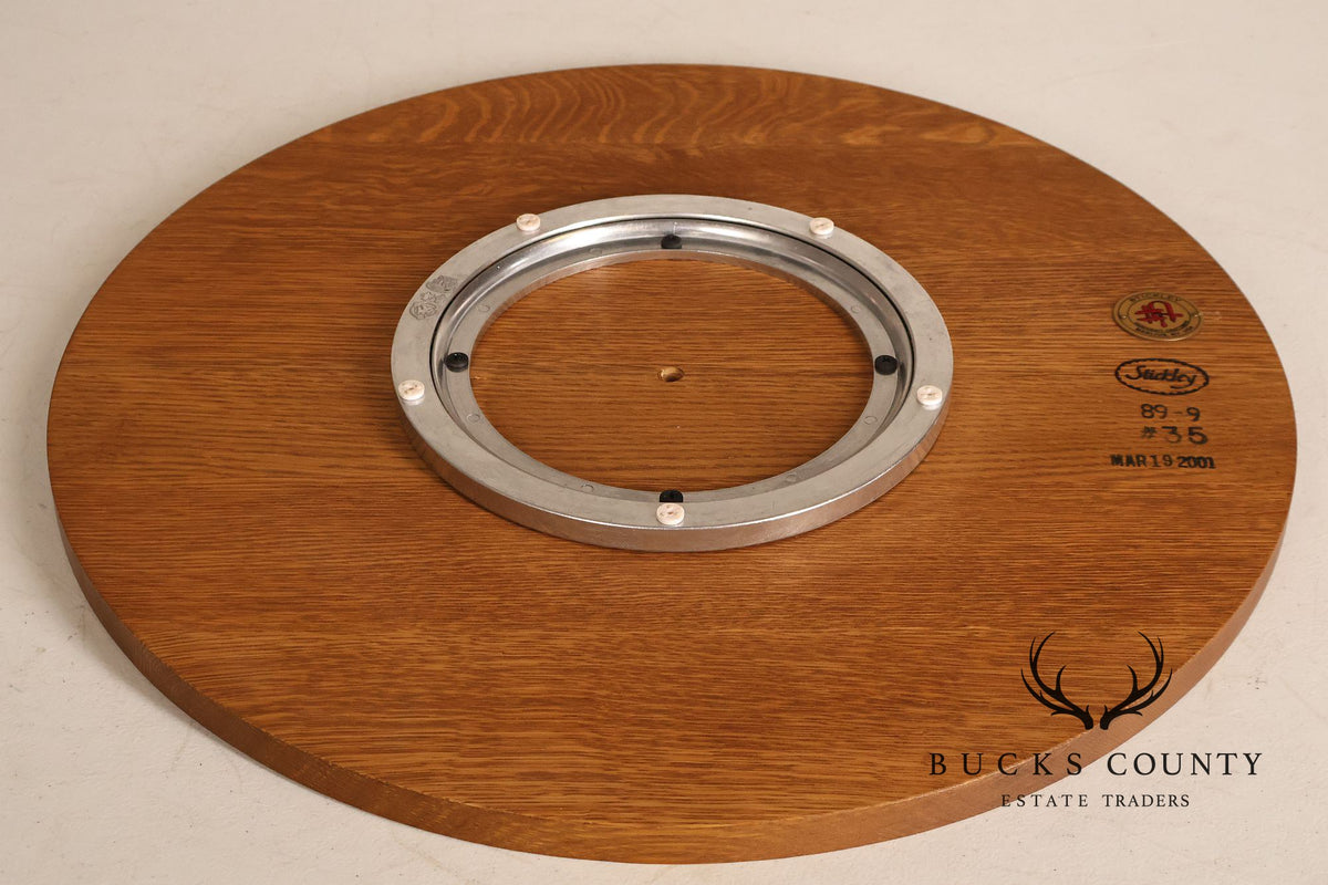 Stickley Mission Collection Round Oak Lazy Susan