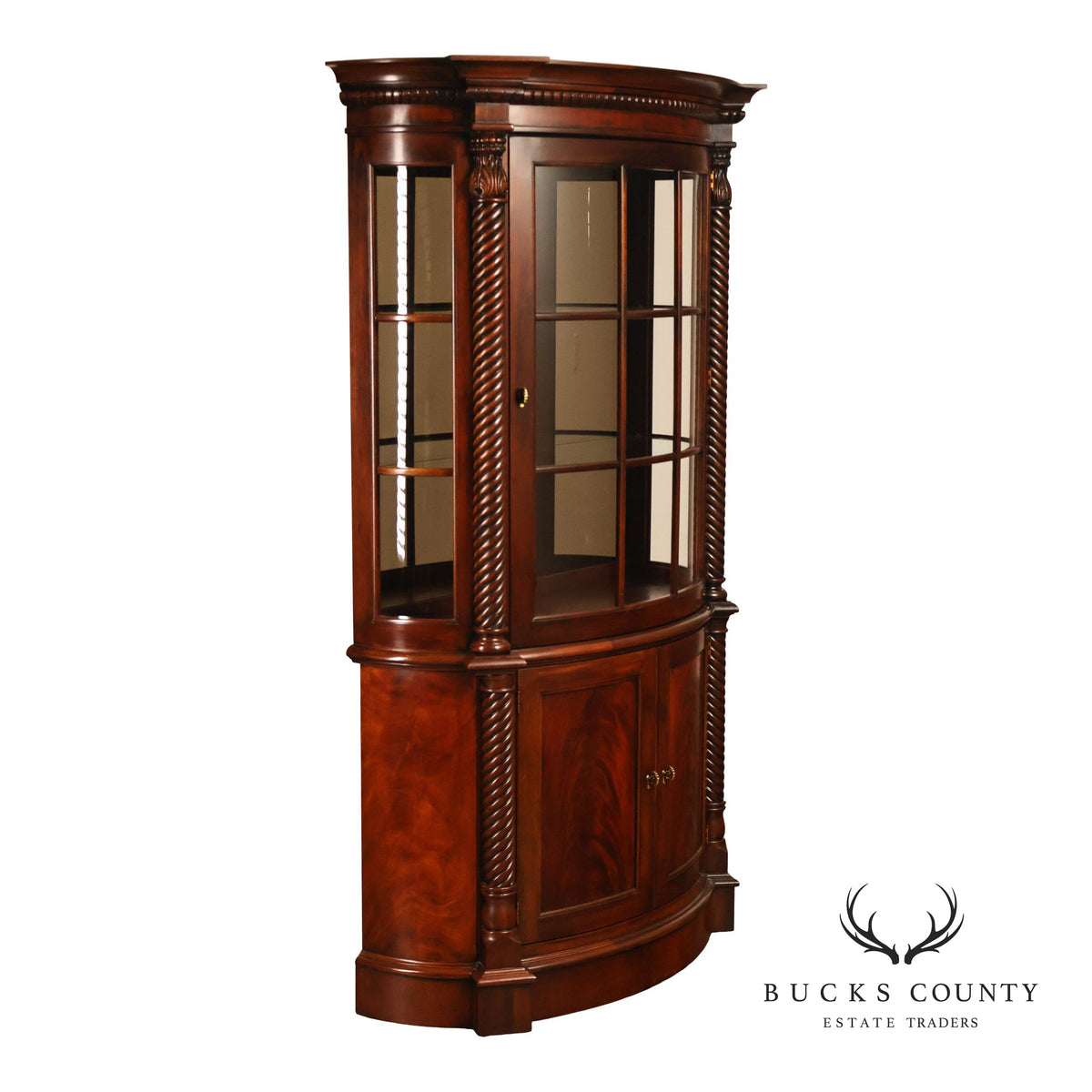Henredon Regency Style Mahogany China Cabinet
