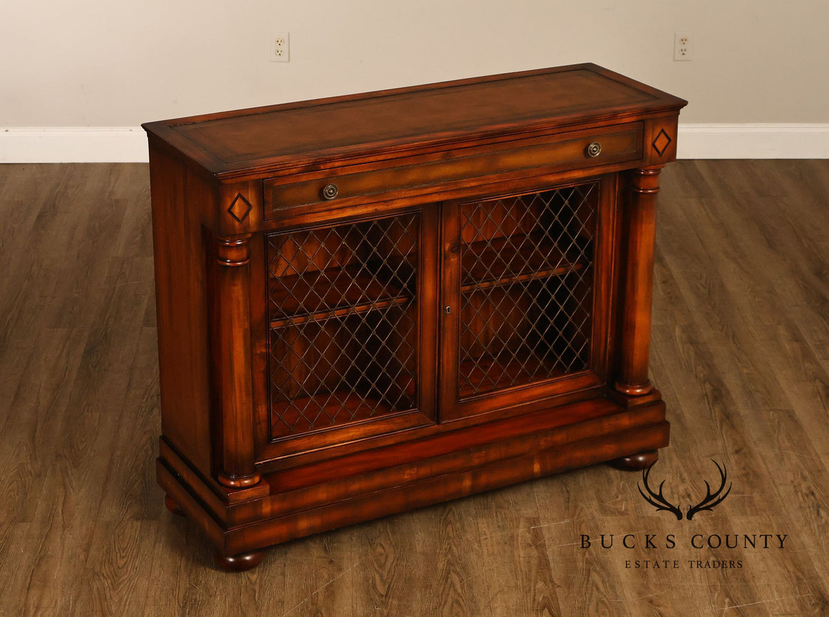 John-Richard Regency Style Leather Top Server Cabinet