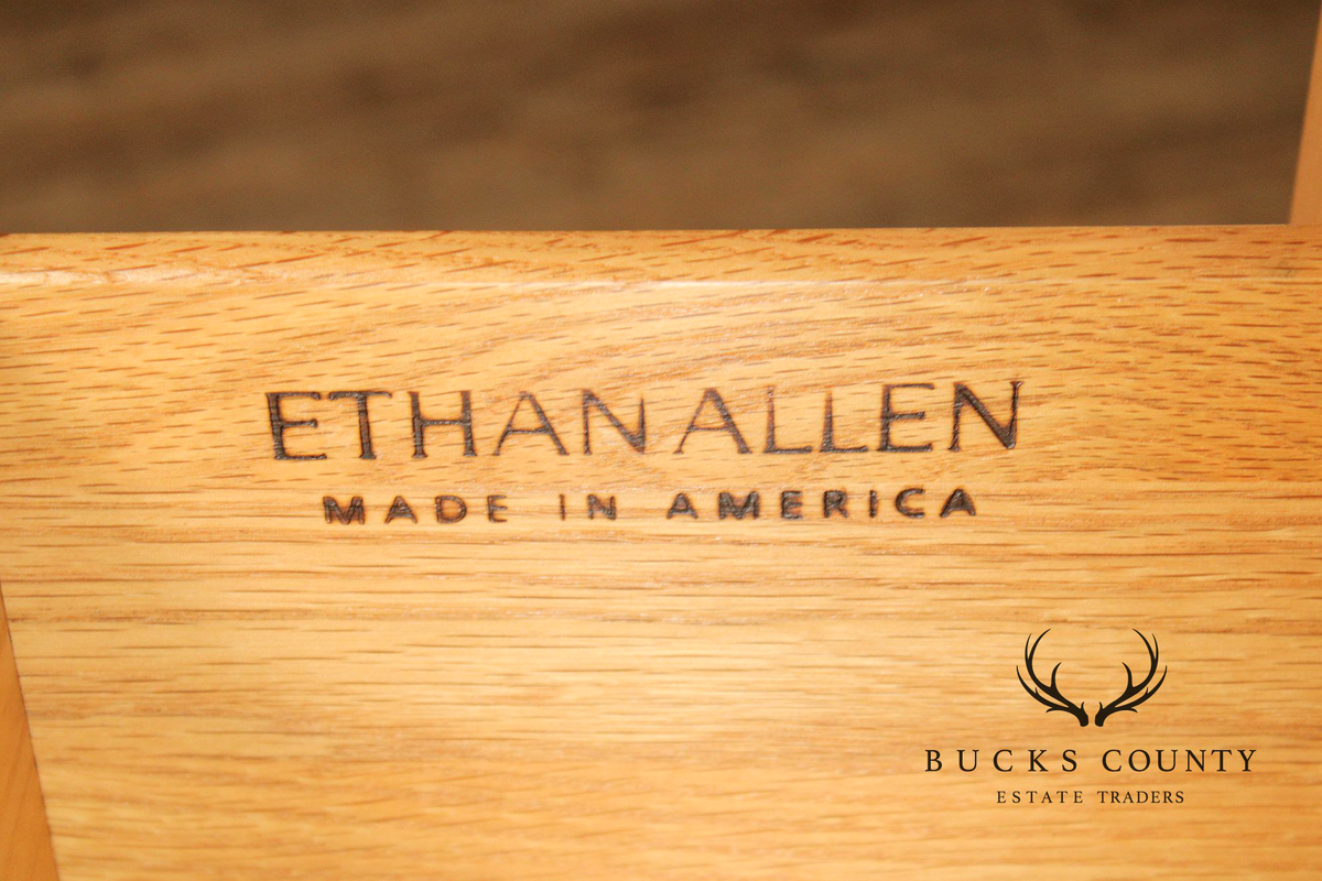 Ethan Allen Horizon Collection Pair Of Two Drawer Nightstands