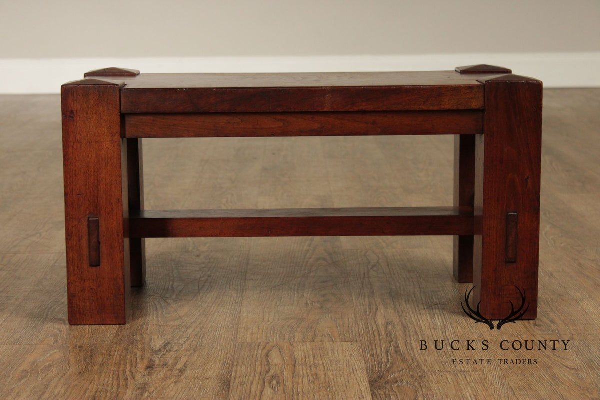 Arts and Crafts Antique Walnut Foot Stool