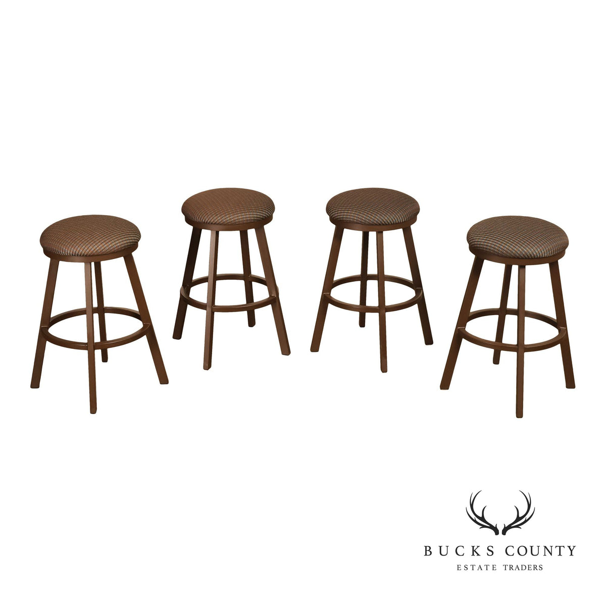 Tempo Industries Set of Four Swivel Backless Bar Stools