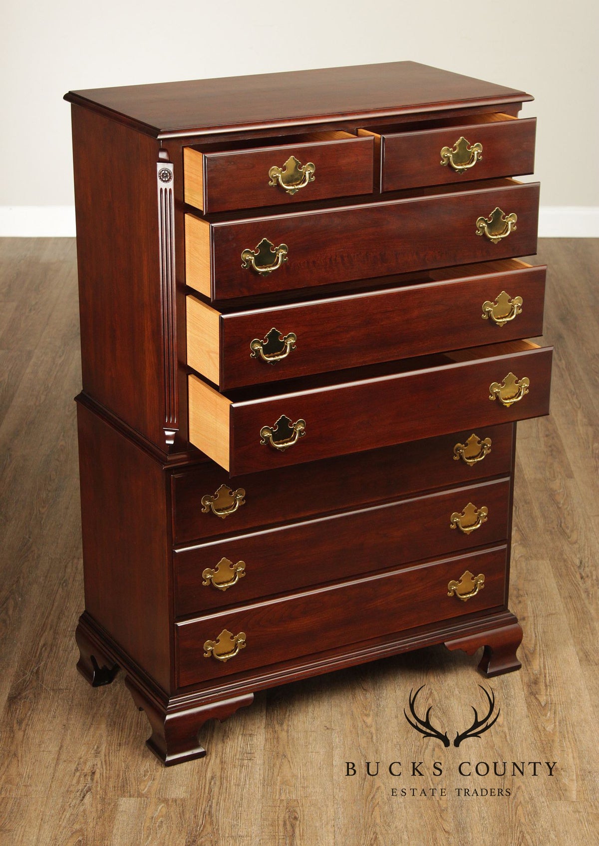 Statton Old Towne Cherry Vintage Chest On Chest