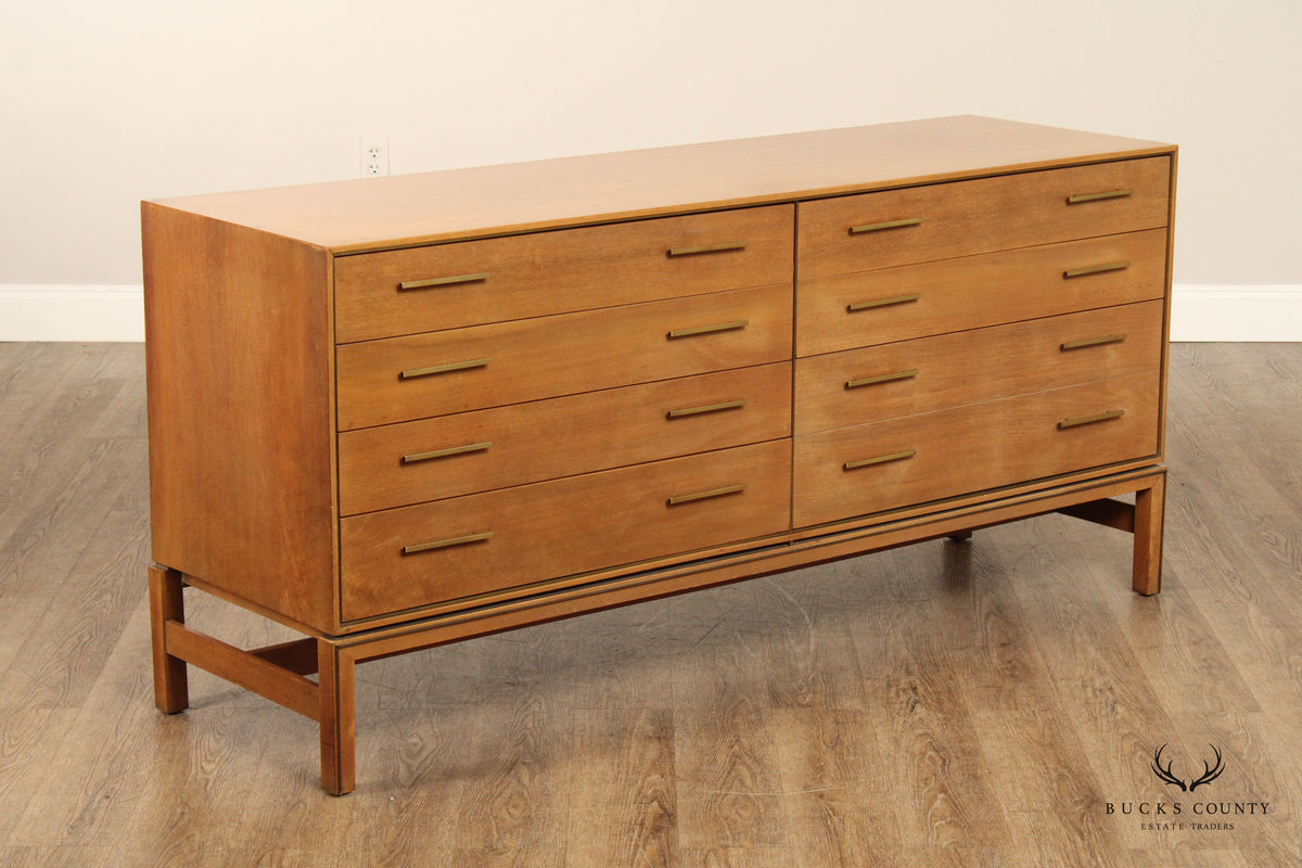 Johnson Furniture Mid Century Modern Walnut Long Dresser