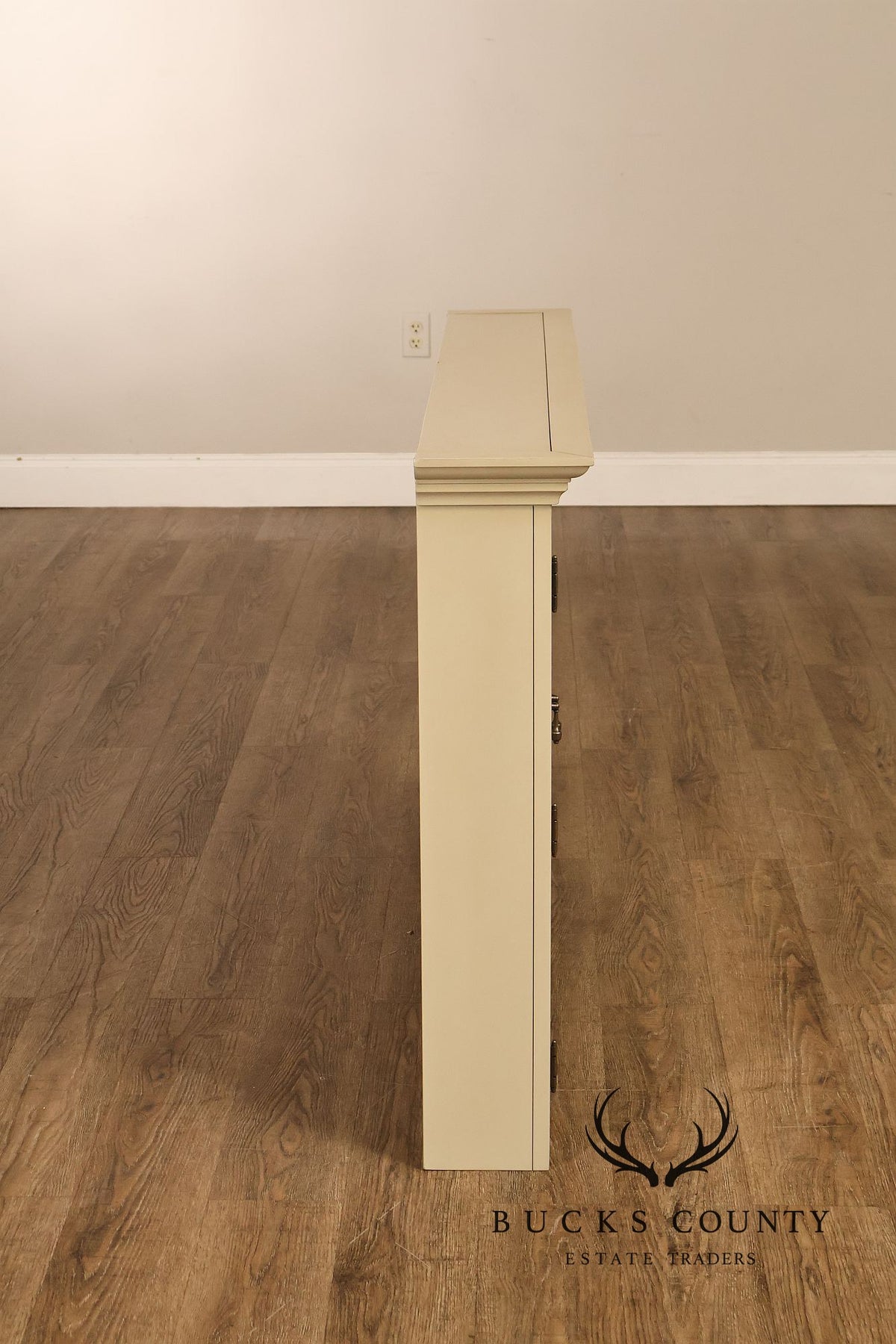 Vintage Ballard Designs Hughes Painted Media Console Cabinet