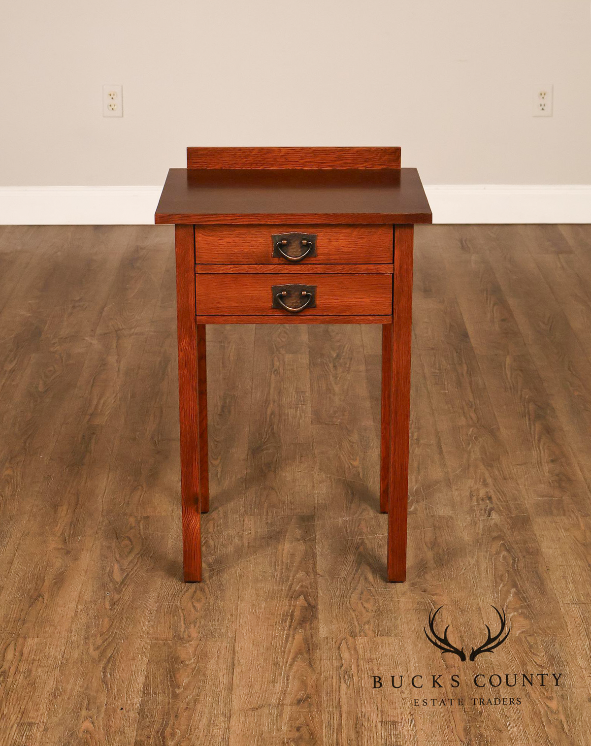 Stickley Mission Collection Pair Of Oak Nightstands