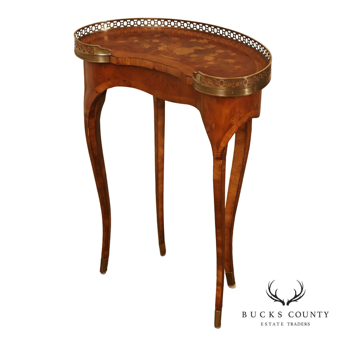 Maitland Smith French Louis XV Style Kidney Table