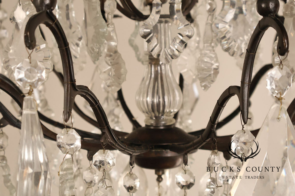 Versailles Style Crystal And Bronze Chandelier