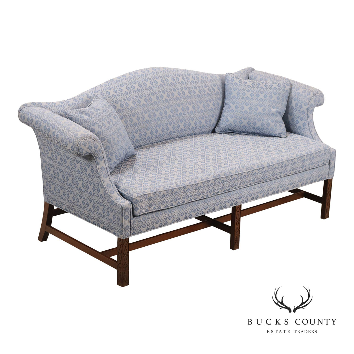Kittinger Colonial Williamsburg Chippendale Style Mahogany Sofa