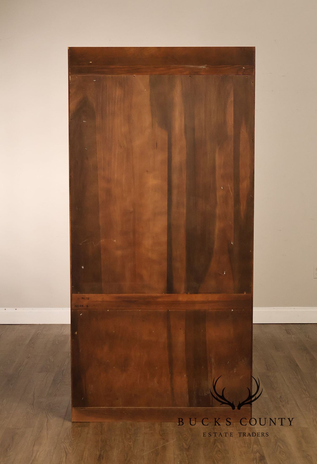 Henredon Scene One Campaign Style Walnut Armoire Chest