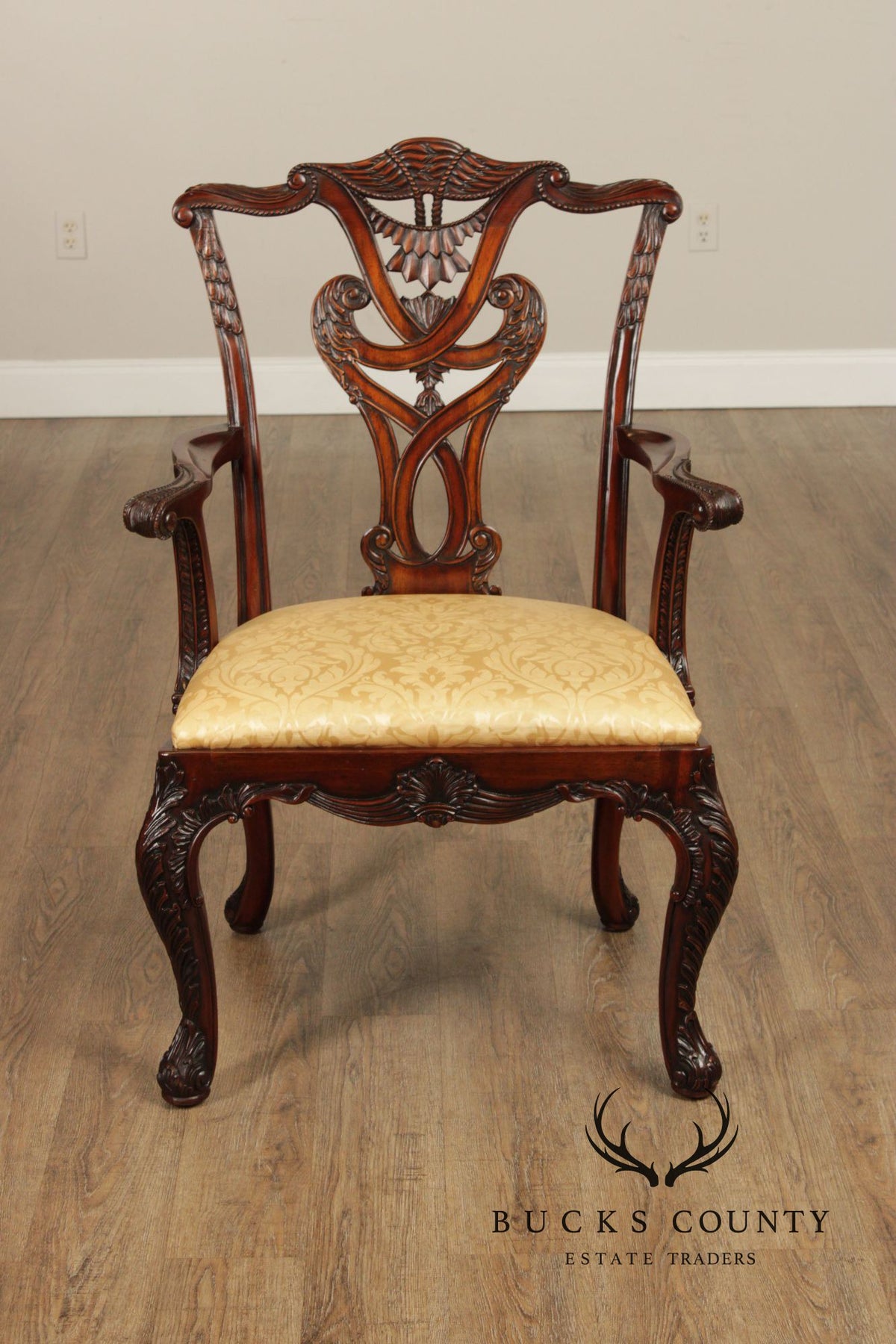 Henredon Natchez Collection Georgian Style Set of Ten Mahogany Dining Chairs