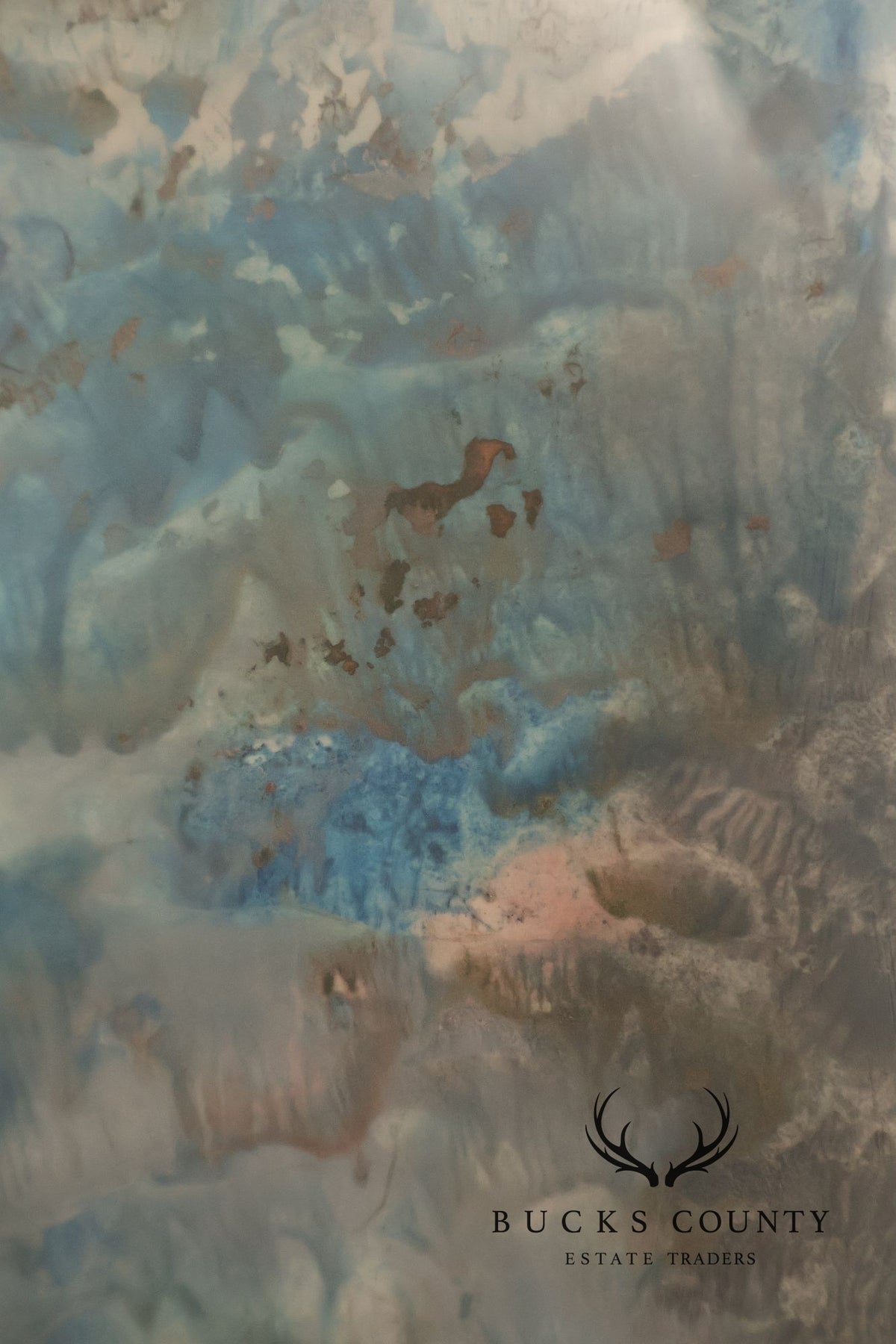 Suzanne S. Marinell Melted Wax Painting, Aurora Borealis