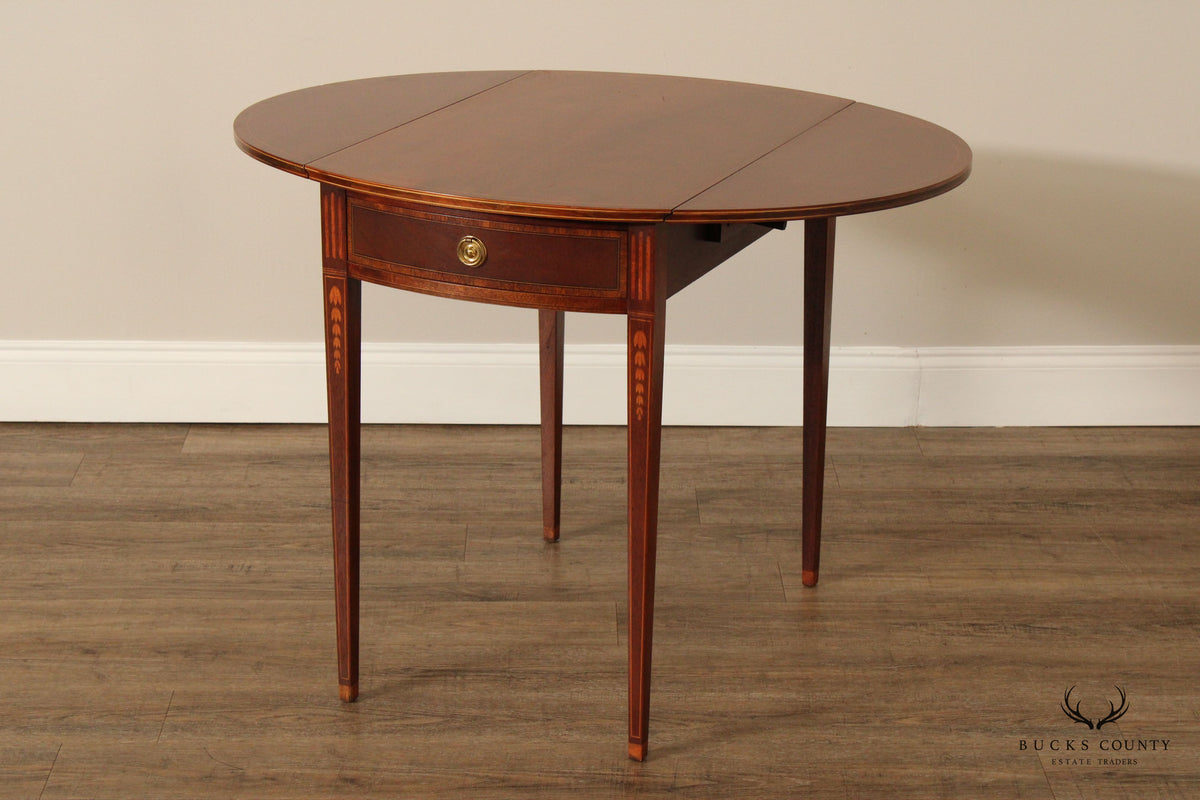 Federal Style Inlaid Mahogany Pembroke Side Table