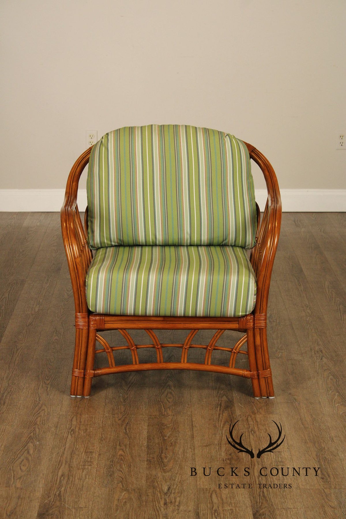 South Sea Rattan 'New Kauai' Lounge Chair with Ottoman