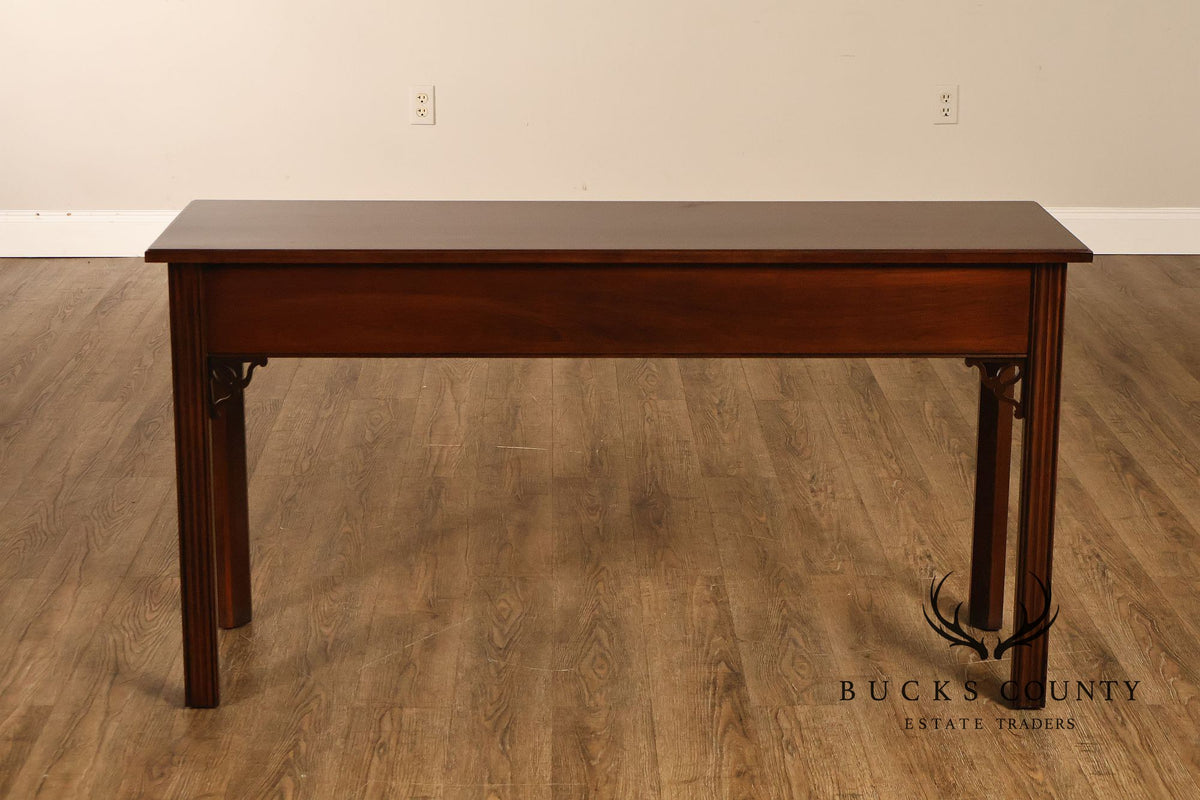 Ethan Allen Chippendale Style Georgian Court Cherry Sofa Table