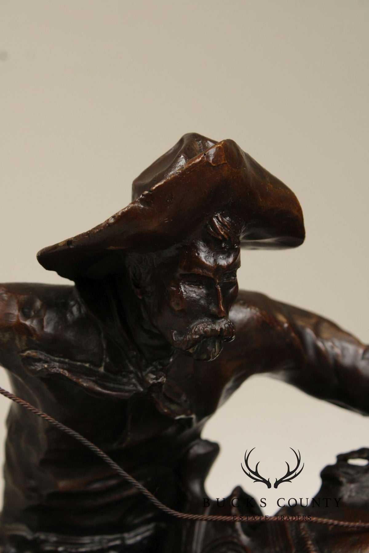 Frederic Remington Bronze Statue, 'Wooly Chaps'