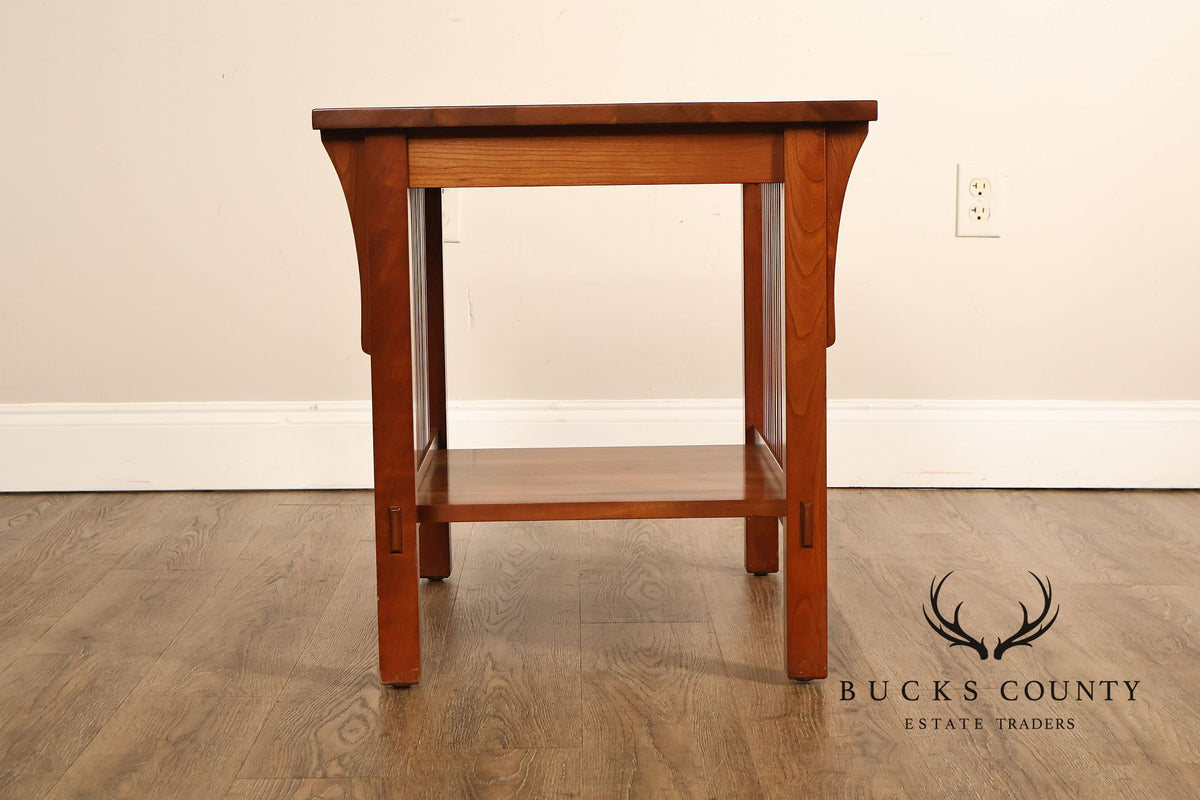 Stickley Mission Collection Pair Of Cherry End Tables