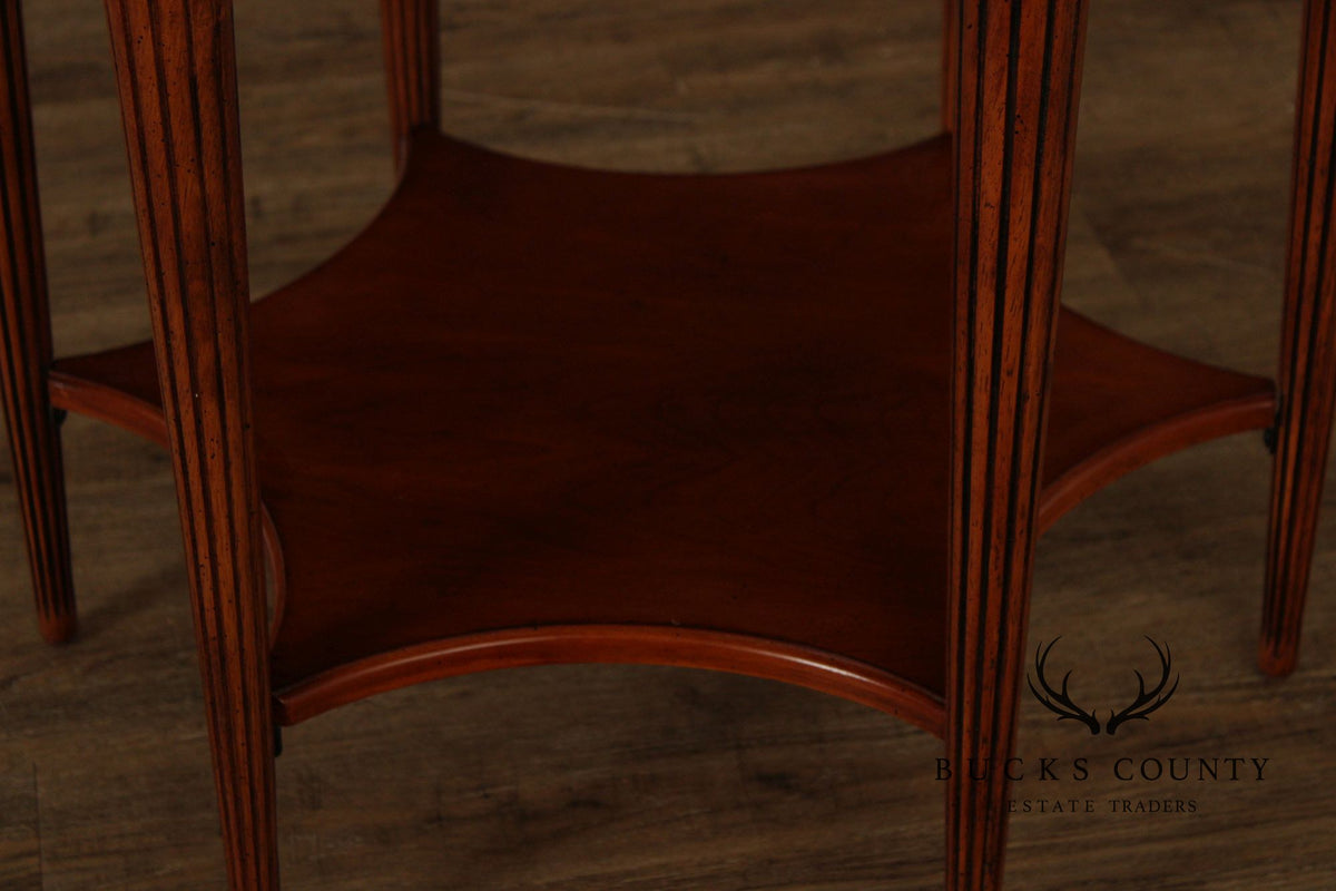 Butler 'Bainbridge' Inlaid Two-Tier Side Table