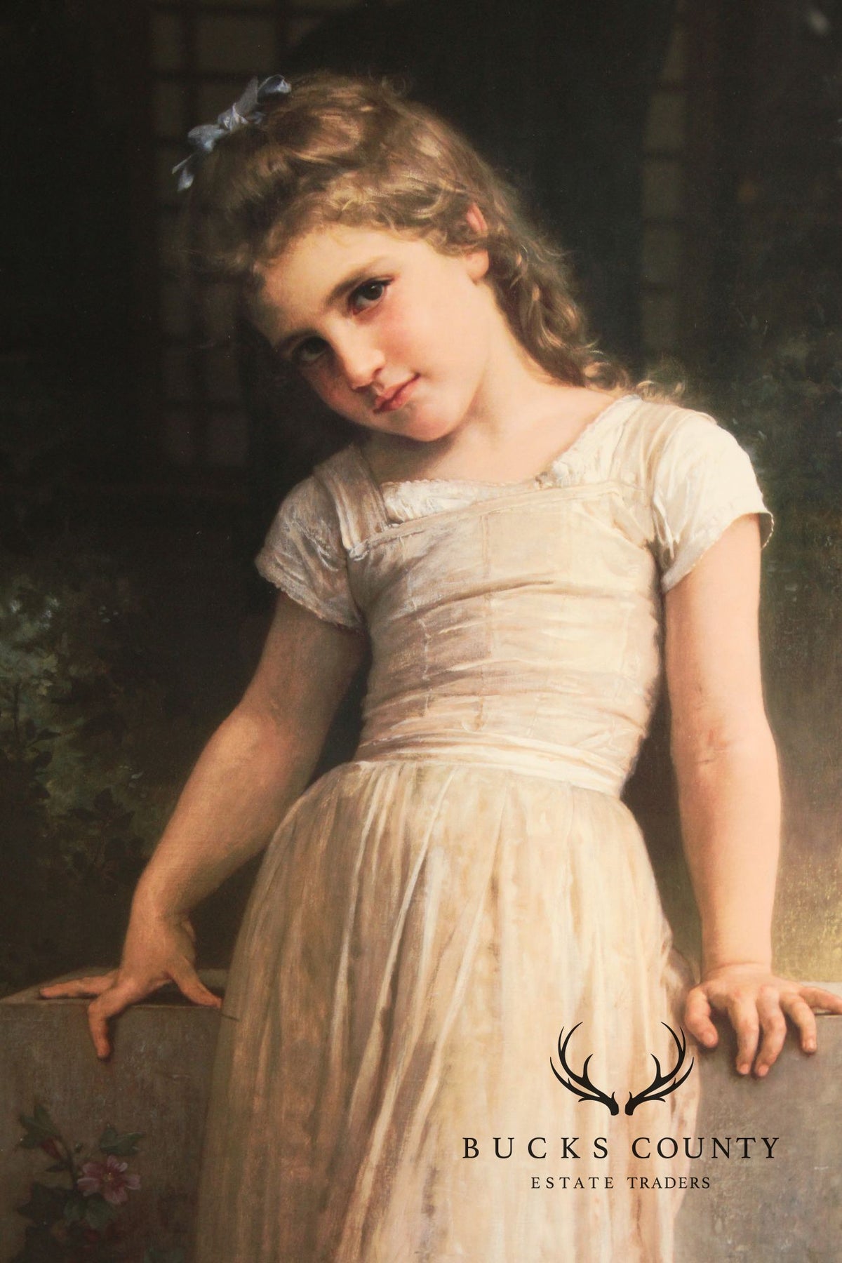 William-Adolphe Bouguereau Framed Print, 'L'Espieglerie'