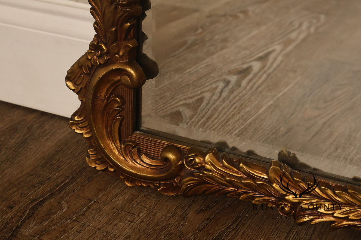 Rococo Revival Giltwood Beveled Wall Mirror