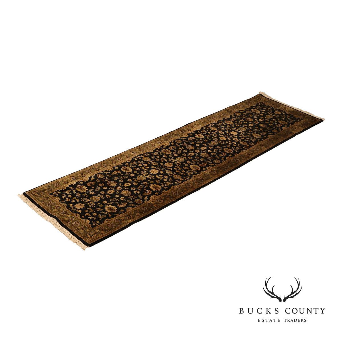Hand Knotted Traditional Wool Floral Runner Rug