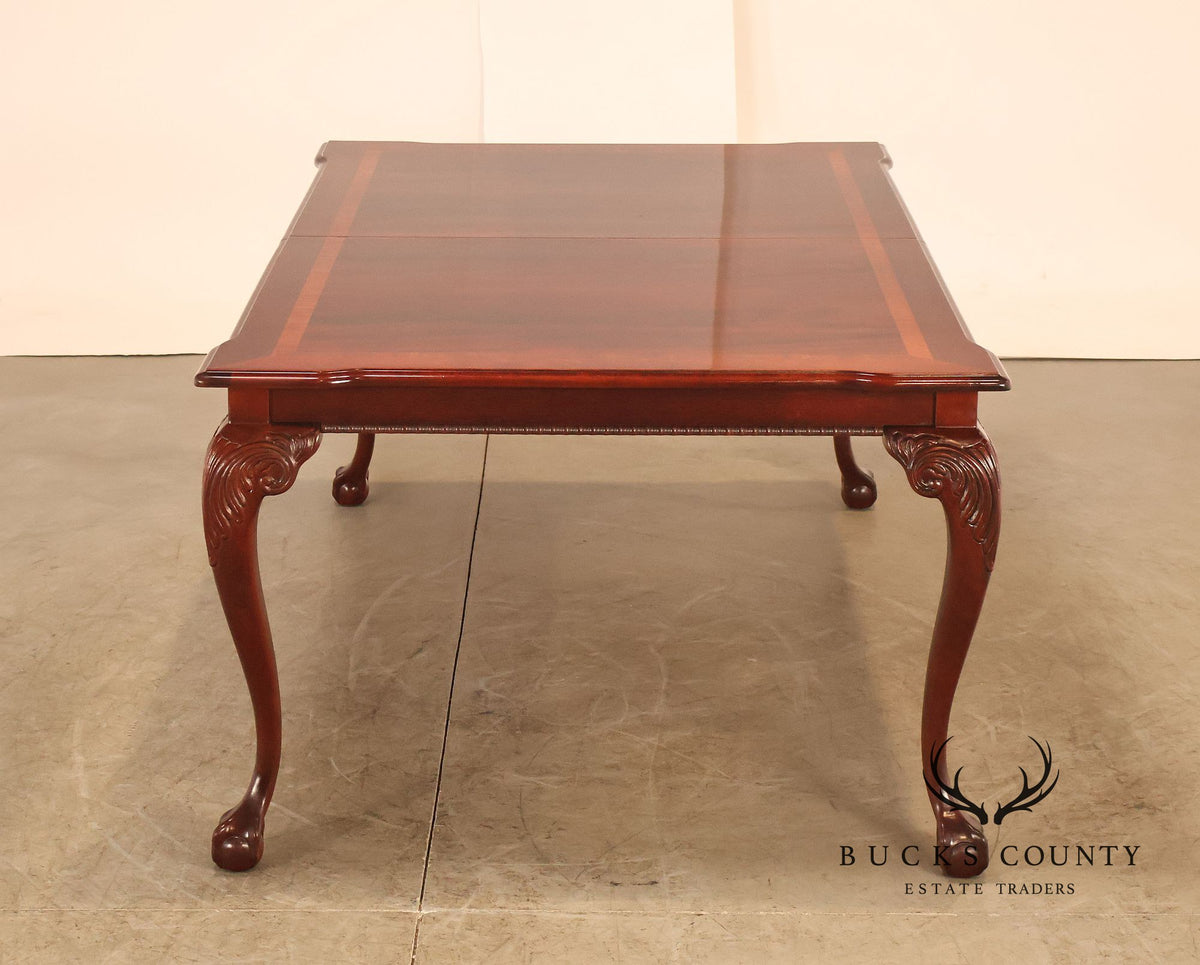 Chippendale Style Mahogany Extension Dining Table