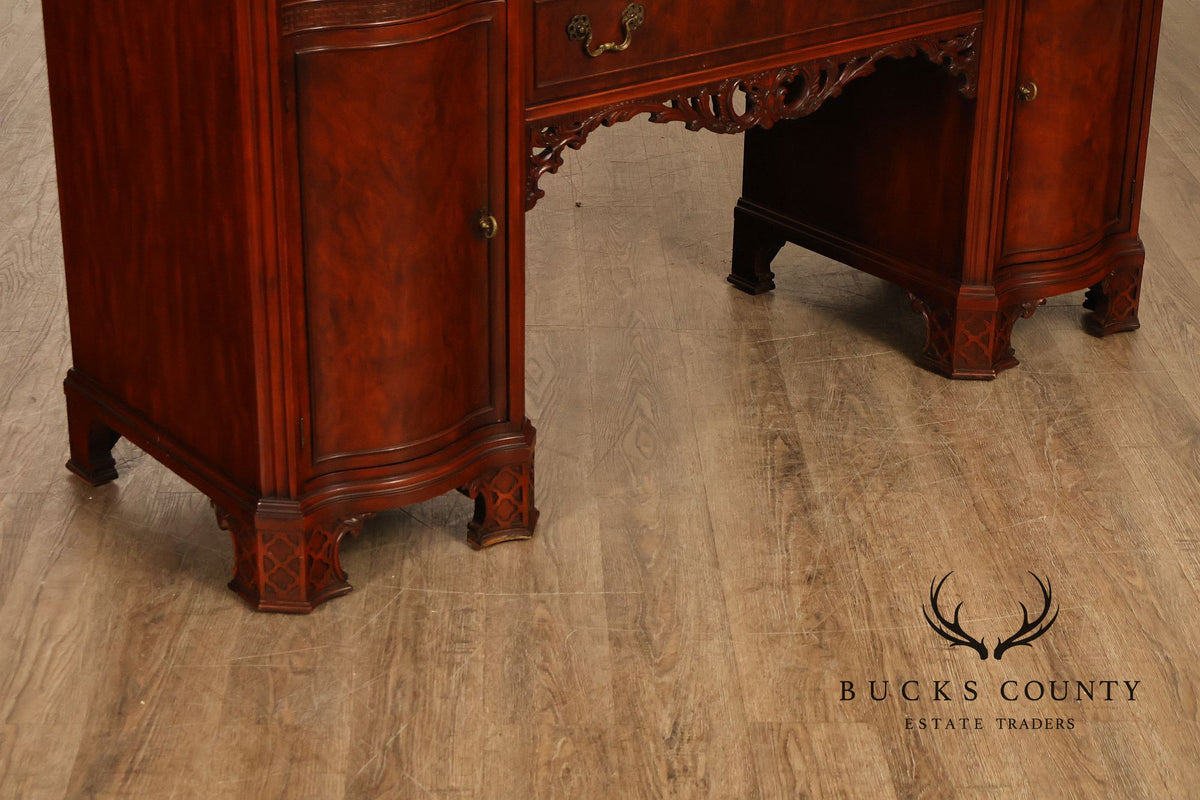Chippendale Serpentine Mahogany Sideboard Server