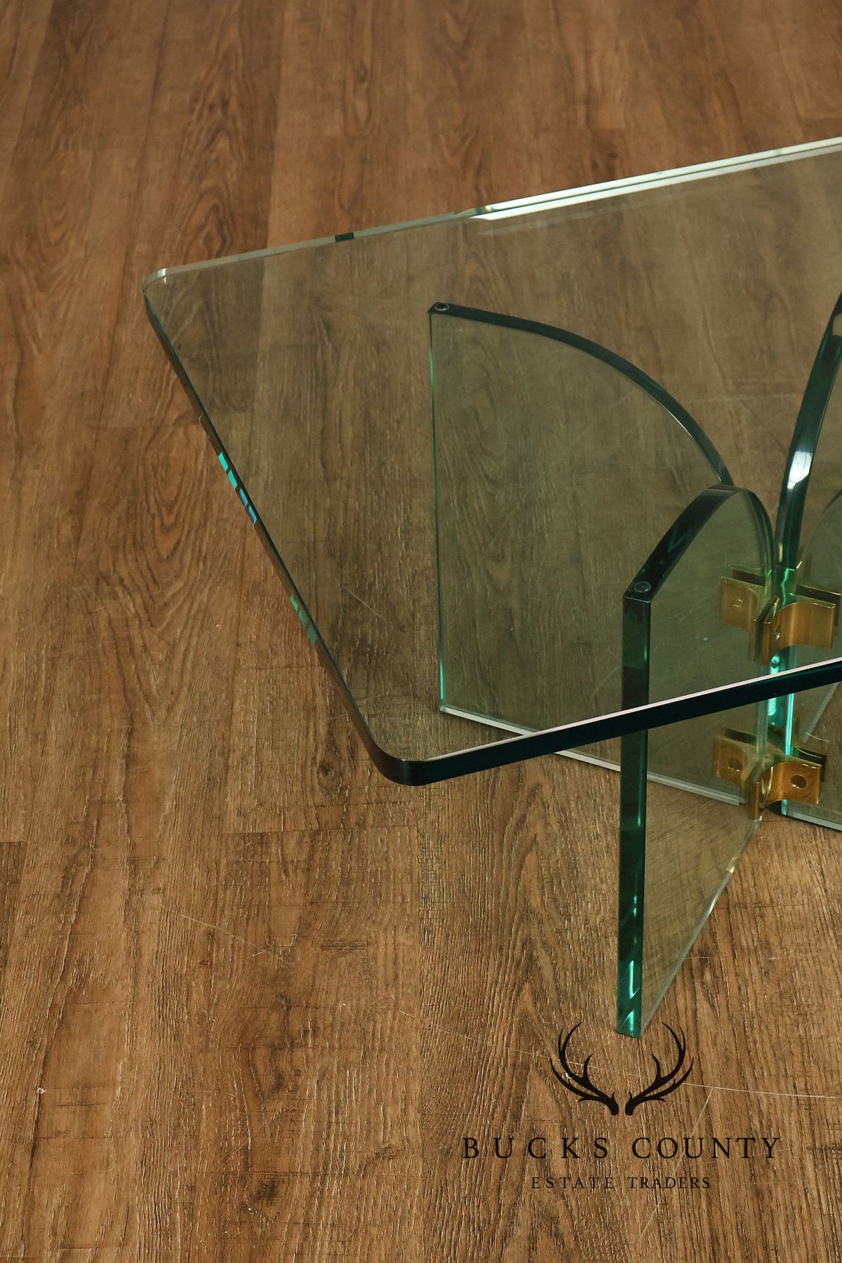 Post-Modern Glass Top Coffee Table