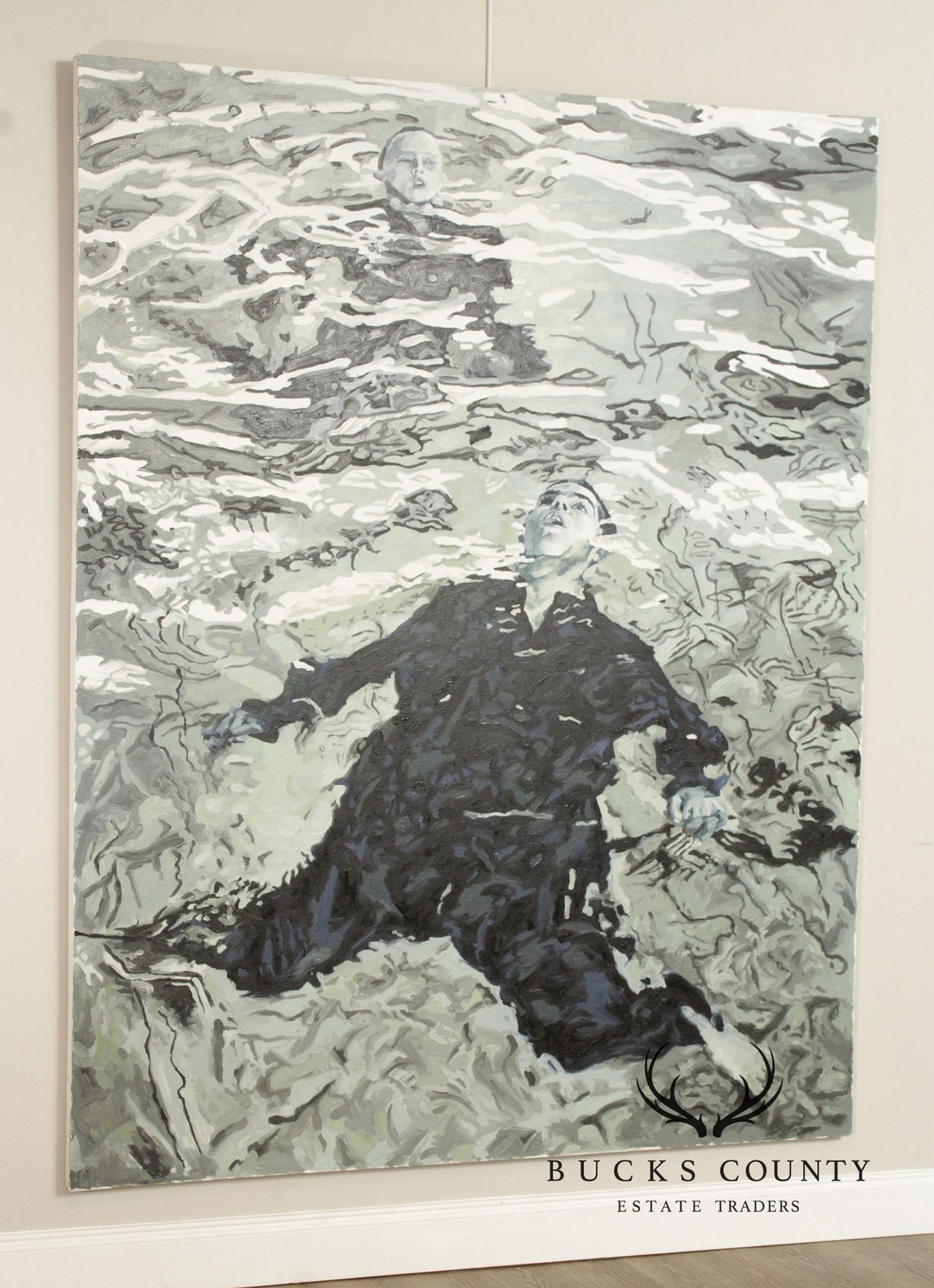 Gina Fiedel Contemporary Oil Painting, 'Climbing Smoke'