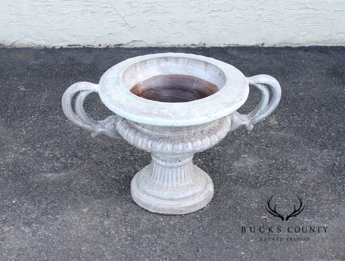 Classical Style Glazed Terracotta Garden Urn Planter
