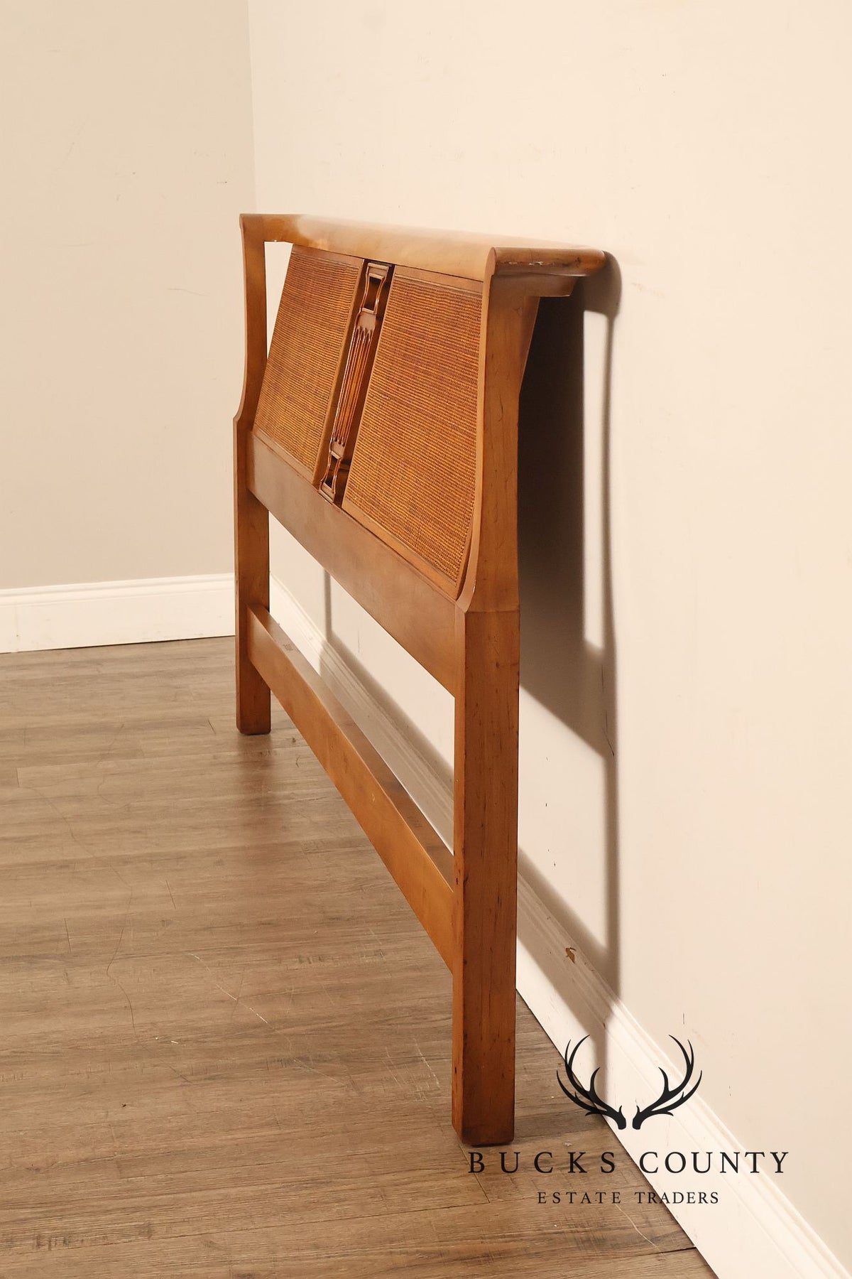 John Widdicomb Mid Century Modern Caned King Size Headboard