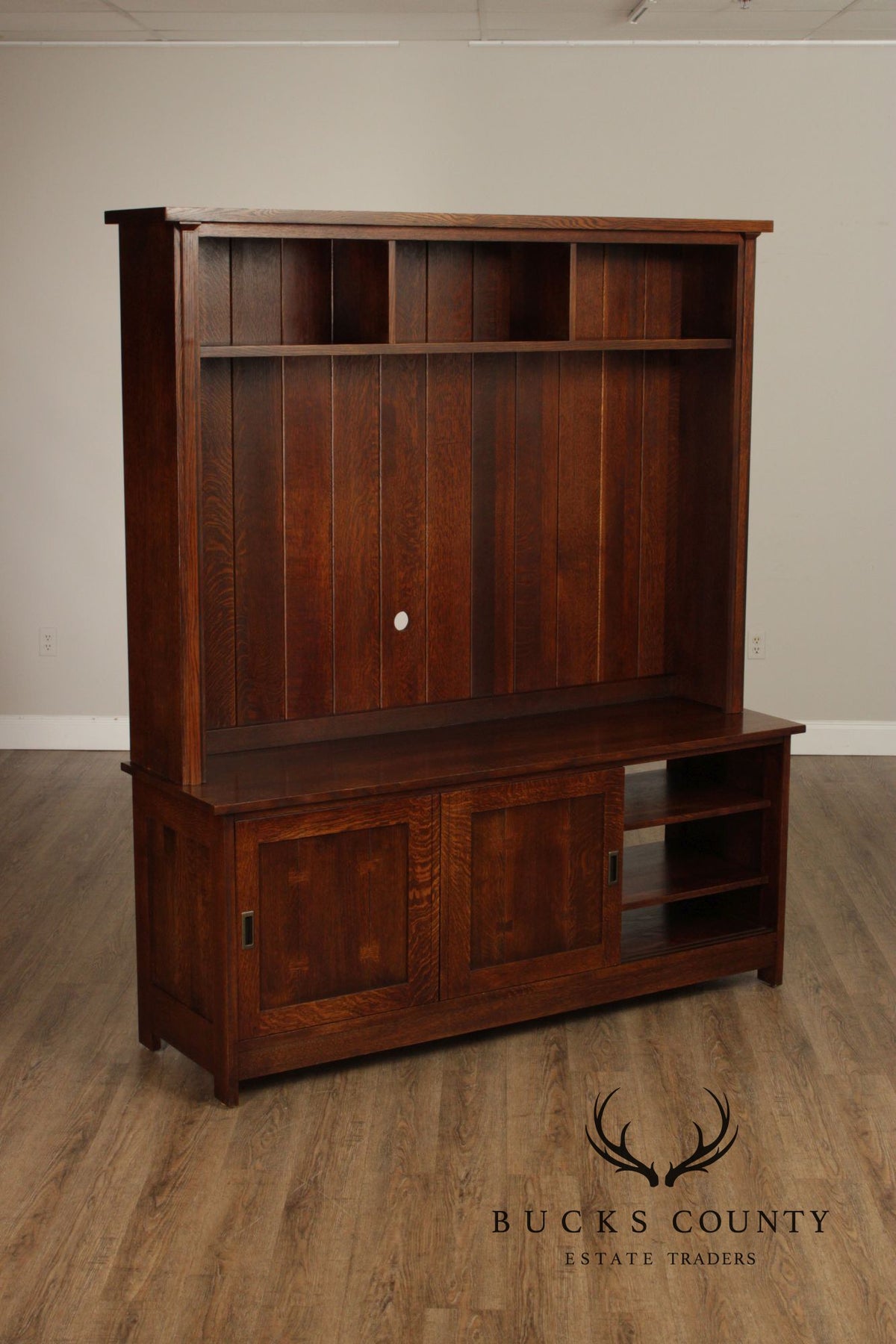 Stickley Mission Collection Oak Media Console