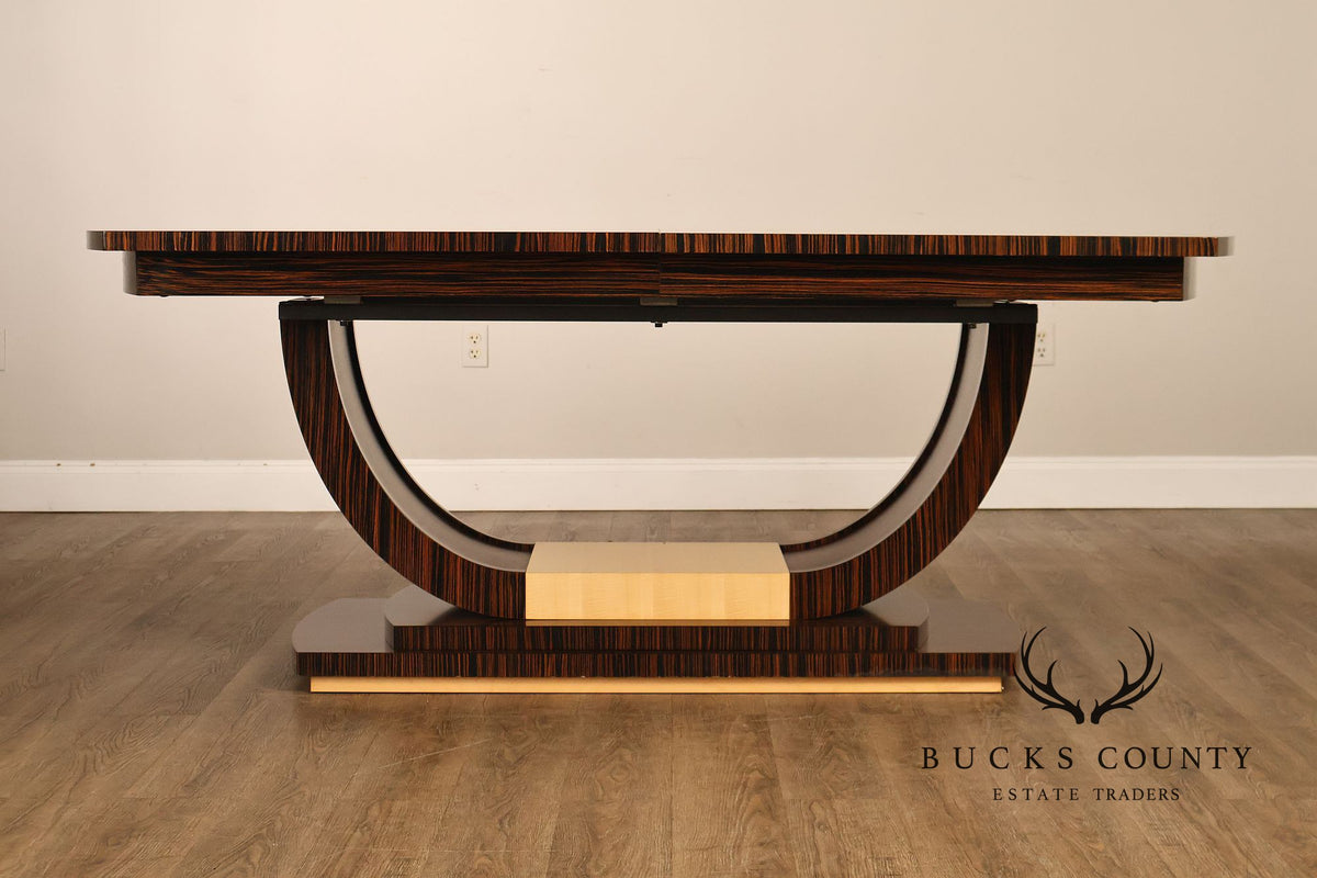 Giorgio Collection Natural Wood Pedestal Dinning Table and 8 Chairs