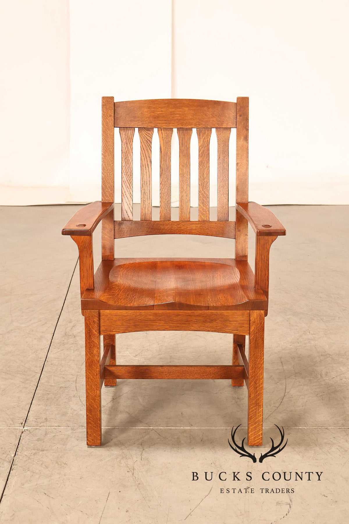 Stickley Mission Collection Set of Six Cottage Oak Dining Chairs