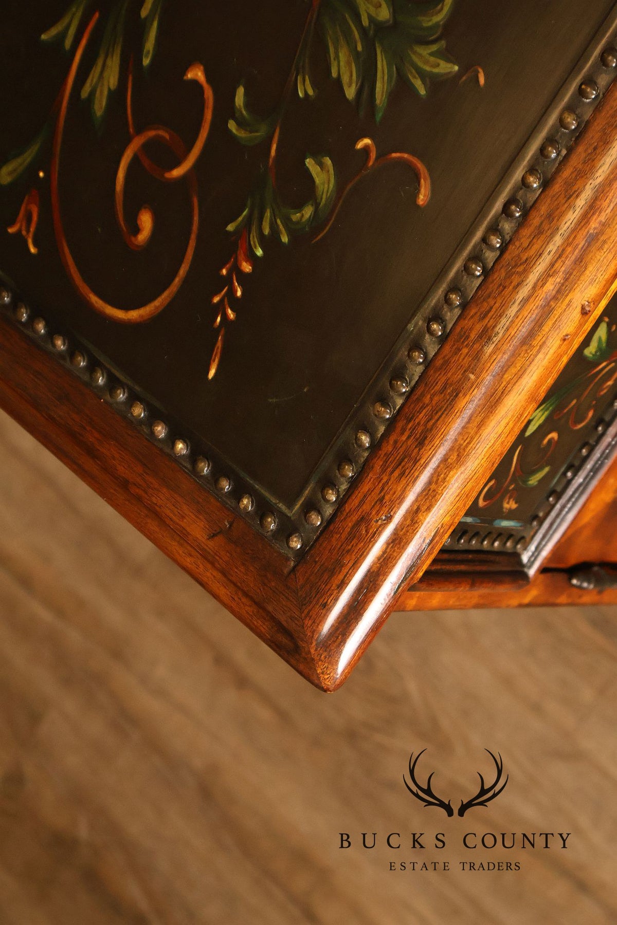 Theodore Alexander Decorated Chest With Drawers And Cabinet Doors