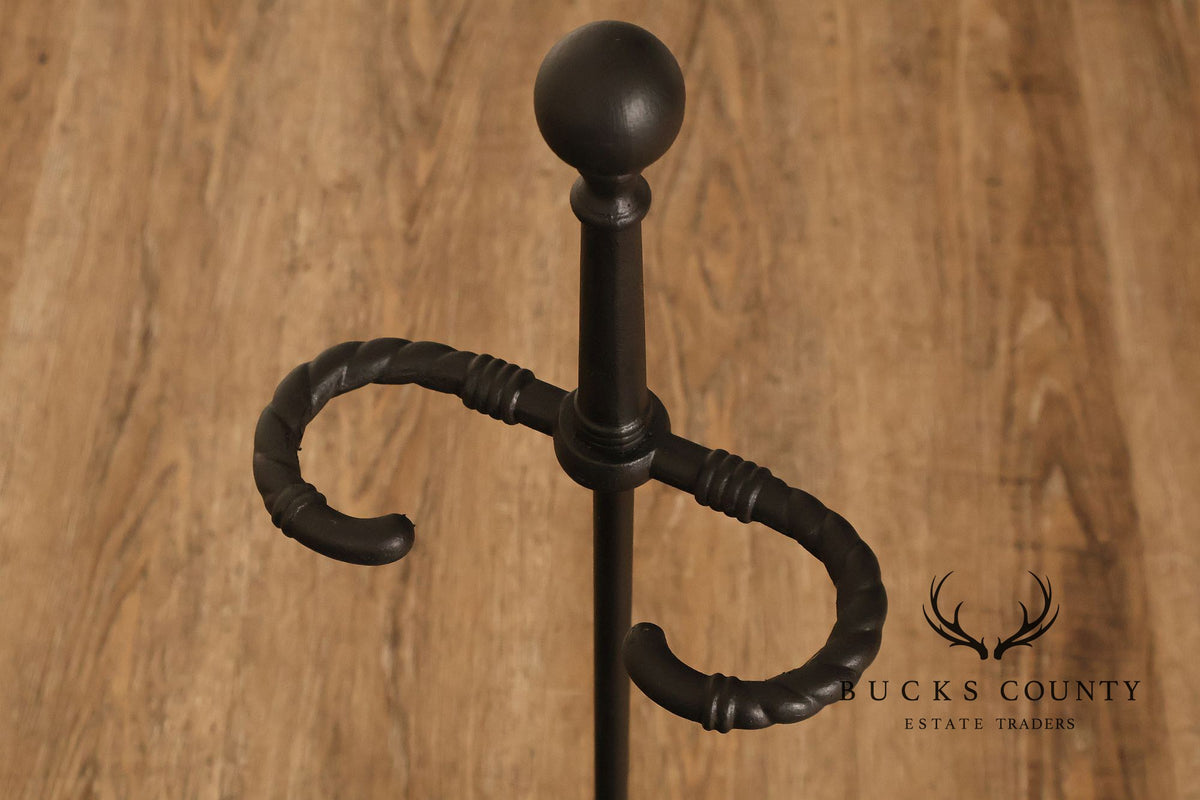 Bradley & Hubbard Fireplace Poker and Stand