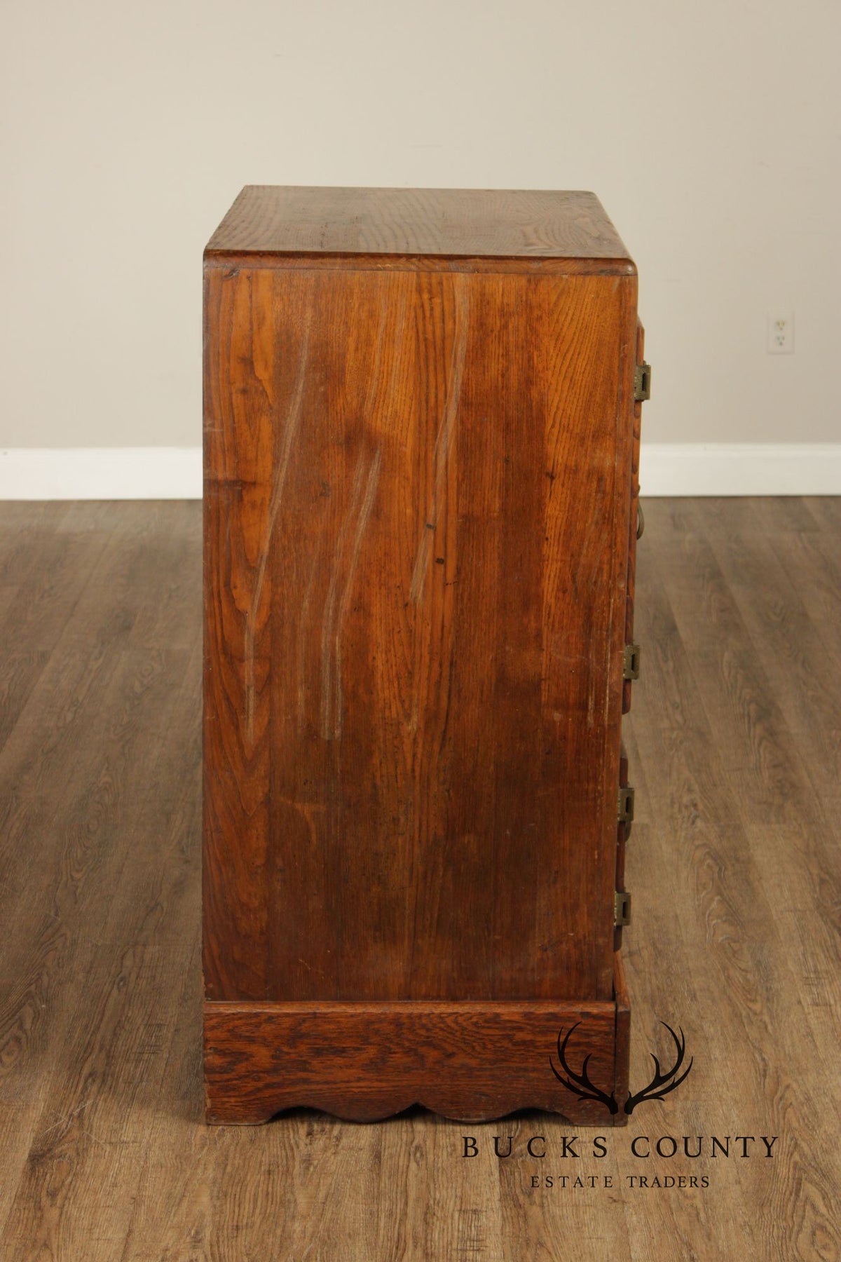 White Mountain Antique Oak Ice Box Refrigerator Cabinet