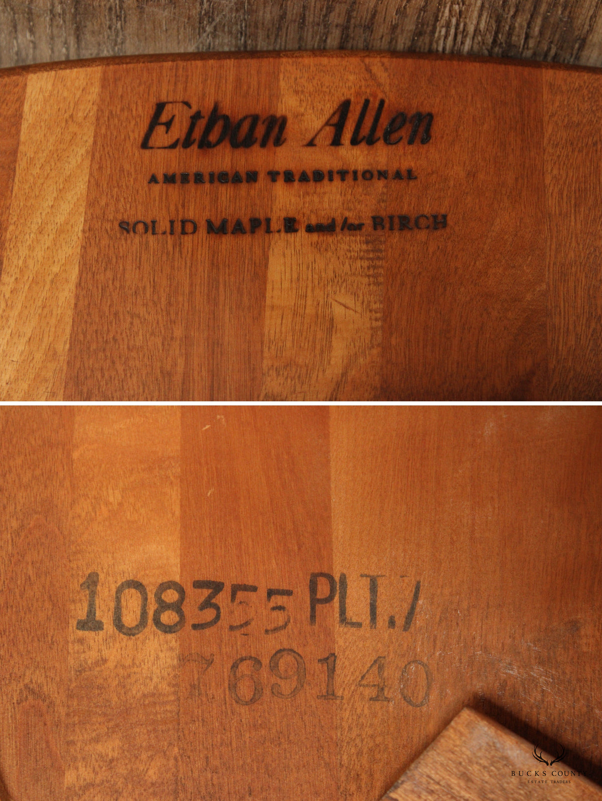 Ethan Allen American Traditional Maple Pair Drop Leaf Corner Tables