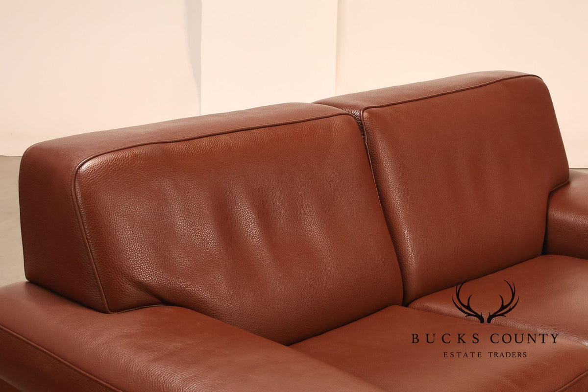 Formenti Italian Leather Loveseat