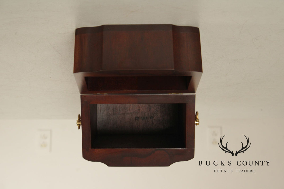 Federal Style Pair Of Mahogany Inlaid Knife Boxes