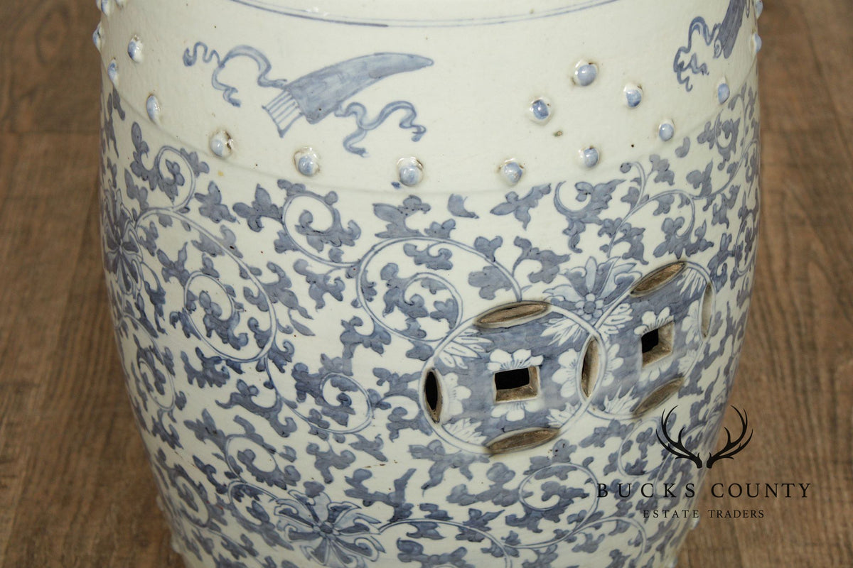 Chinese Blue and White Porcelain Garden Seat