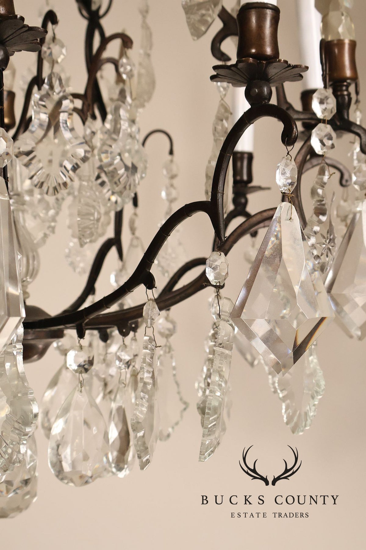 Versailles Style Crystal And Bronze Chandelier