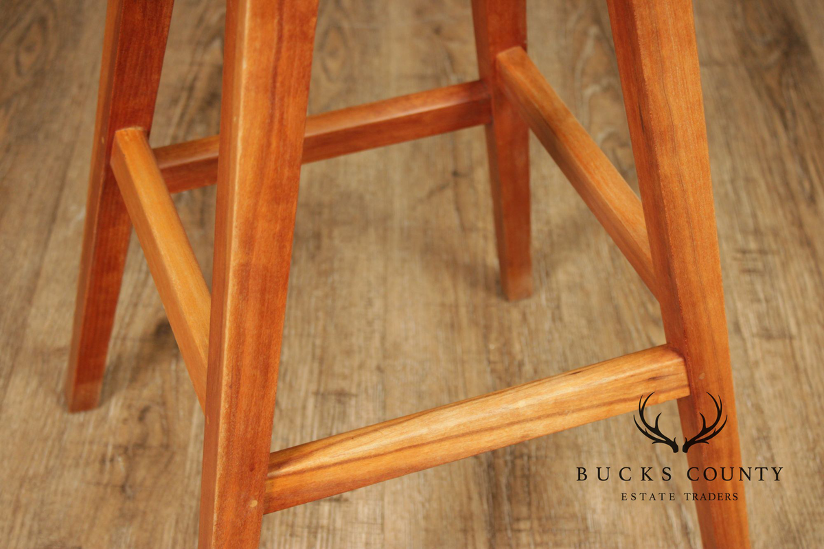 Thomas Moser Pair Of  Cherry Splay Leg Counter Stools