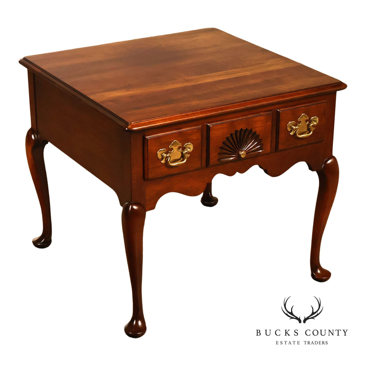 Statton Trutype Americana Cherry Queen Anne End Table