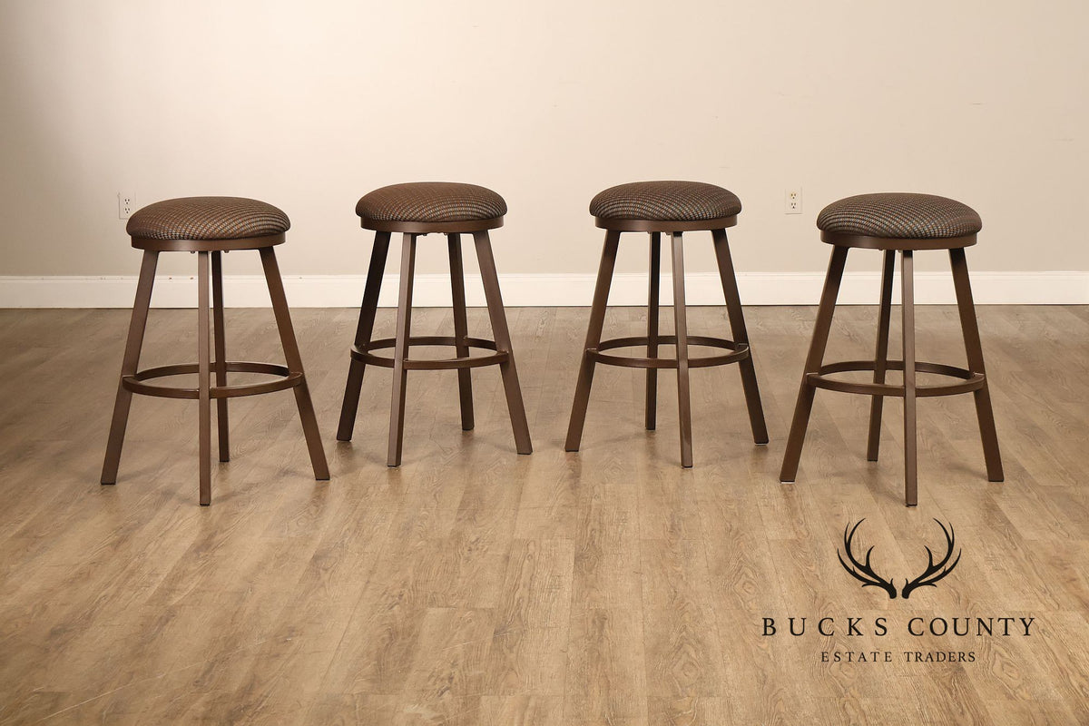 Tempo Industries Set of Four Swivel Backless Bar Stools